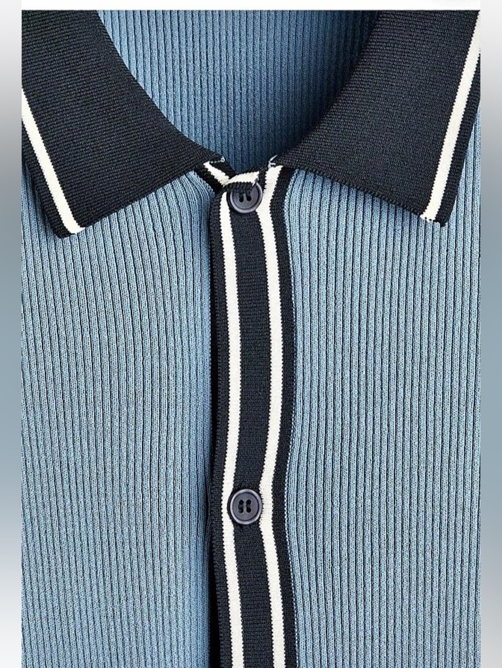 H&M Men’s Rib Knit Shirt - Picture 7 of 11